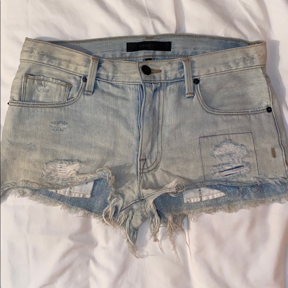 Genetic Denim - Distressed denim shorts